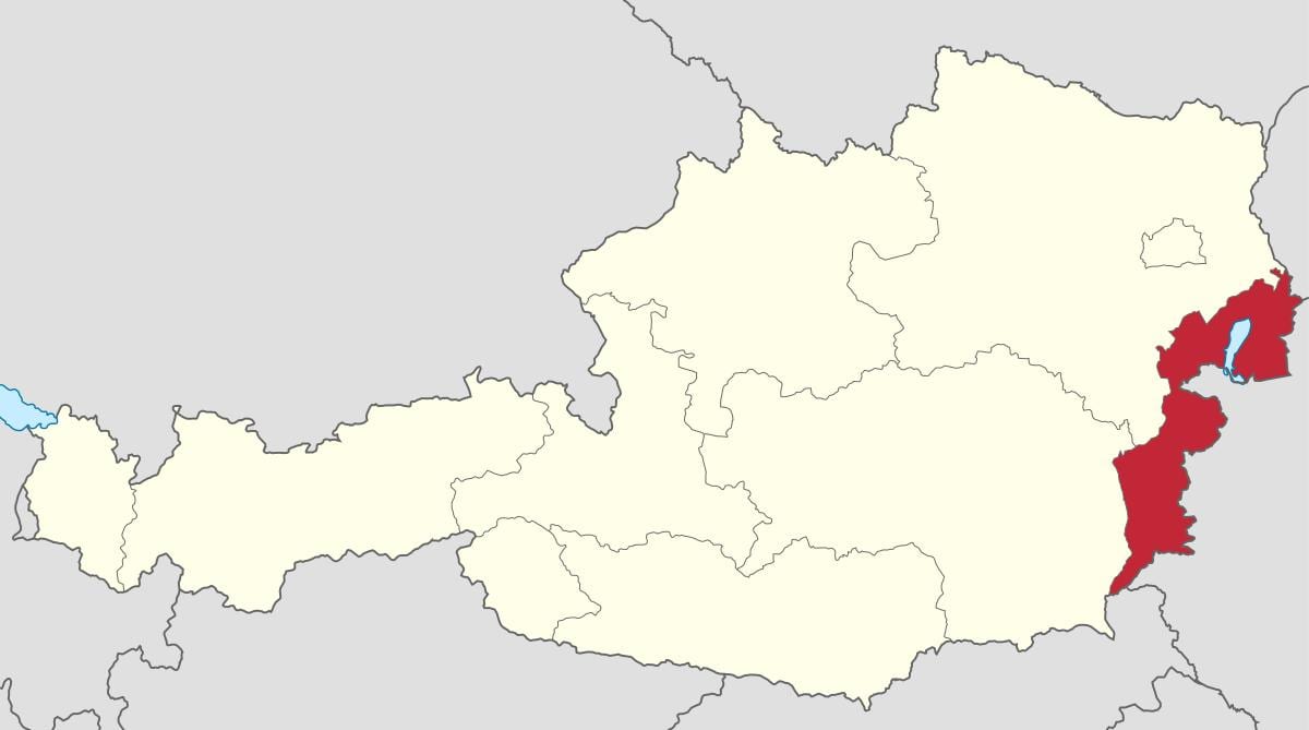 карта бургенланд Австрія