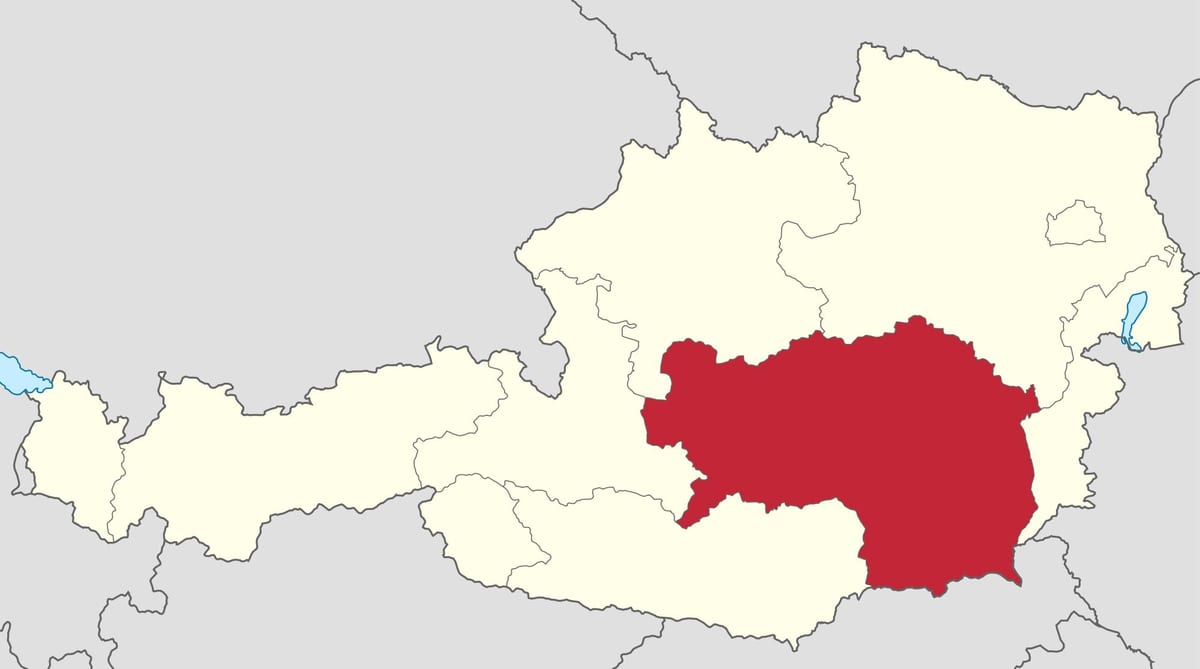 карта штирія, Австрія