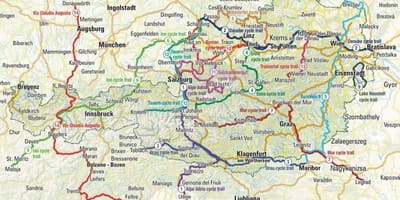 Карта Австрії Велоспорт