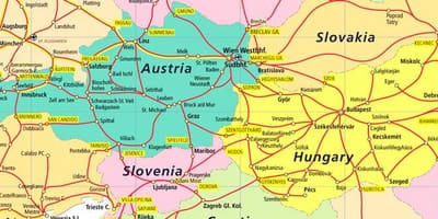 Австрія залізничних карті