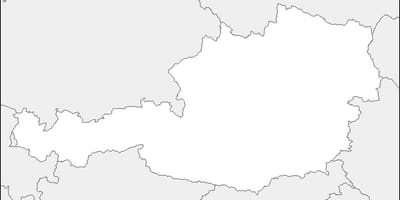 Карта Австрії начерки карта