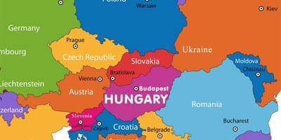 Австрія карта карта світу