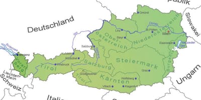 Карта Австрія vorarlberg
