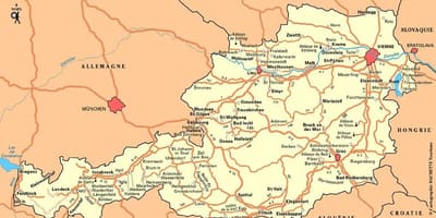 Карта Відень Австрія