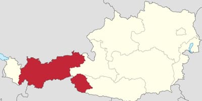 Австрія Тіроль карта