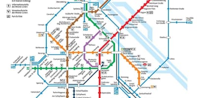 Відень Австрія карта метро 