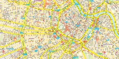 Вулиці міста карта Відень Австрія