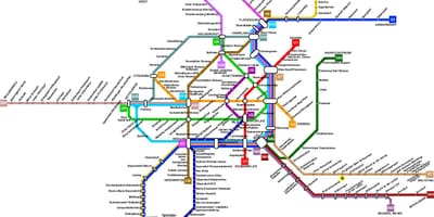 Австрія карта метро 