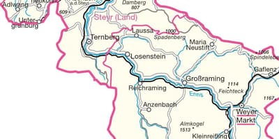 Карта штайр, Австрія 