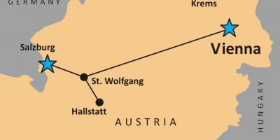 Карта гальштат Австрія 